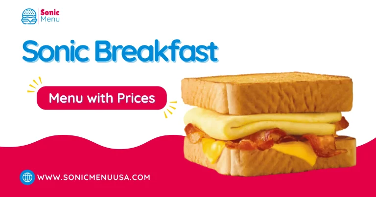 Sonic Breakfast Menu with Prices