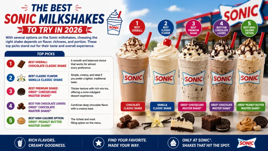 Sonic Milkshakes Menu With Prices 2026 13 Best Sonic Milkshakes to Try in 2026