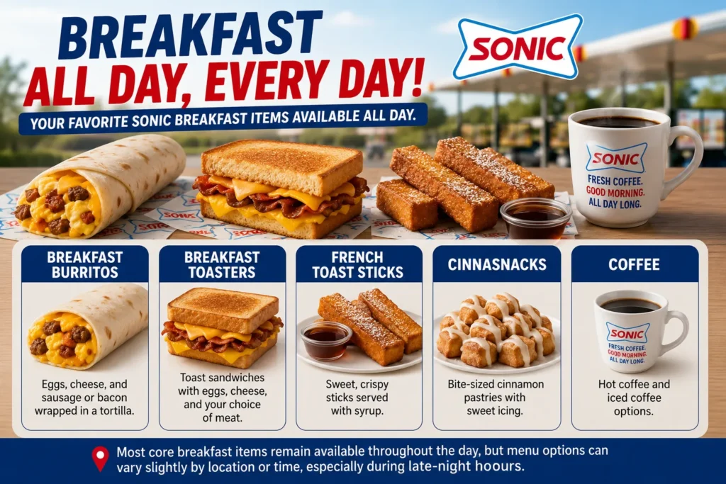 Sonic Breakfast Hours 2026: Start Time, End Time & All-Day Breakfast 1 Breakfast all day at Sonic