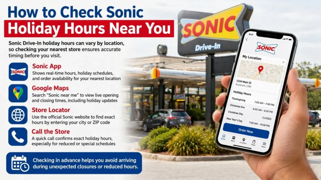 How to Check Sonic Holiday Hours Near You