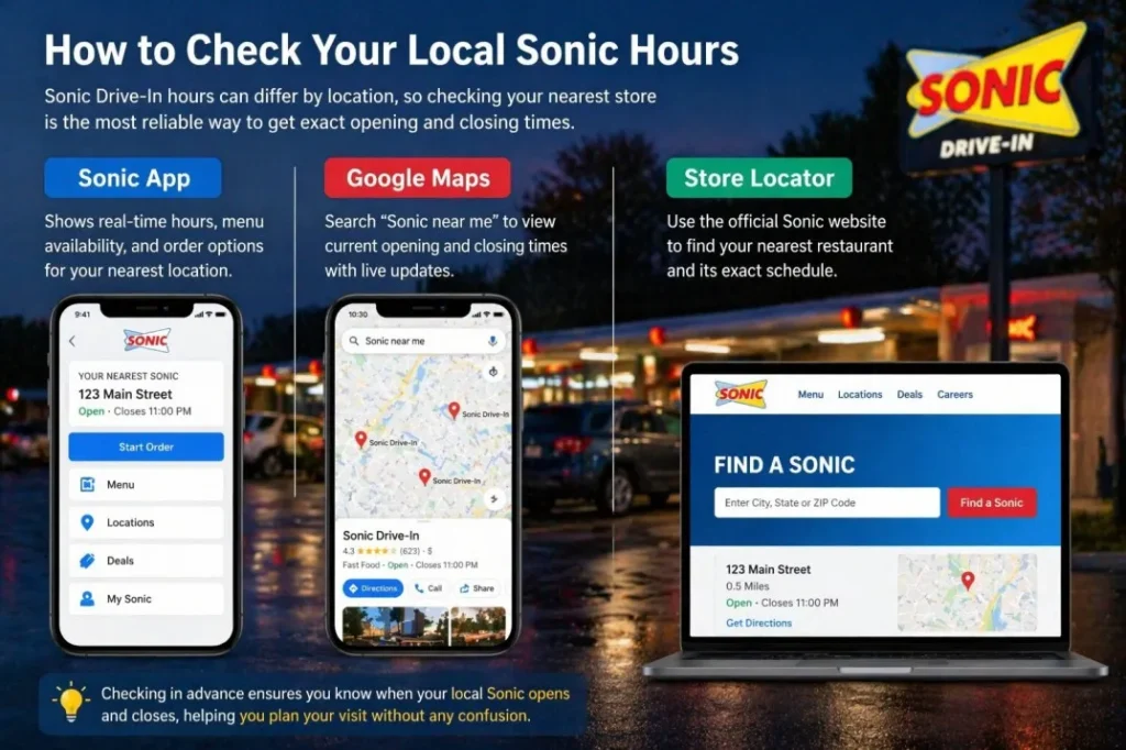How to Check Your Local Sonic Hours