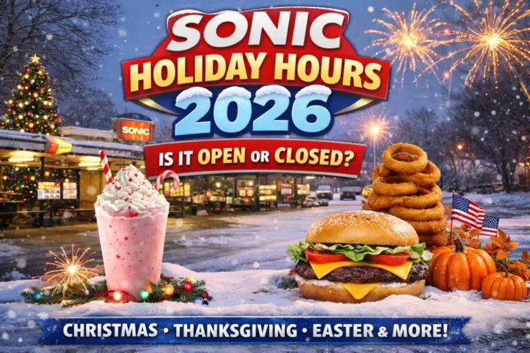 Sonic holiday hours