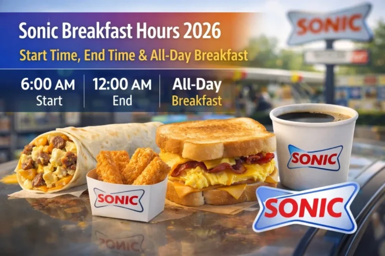 Sonic Breakfast Hours