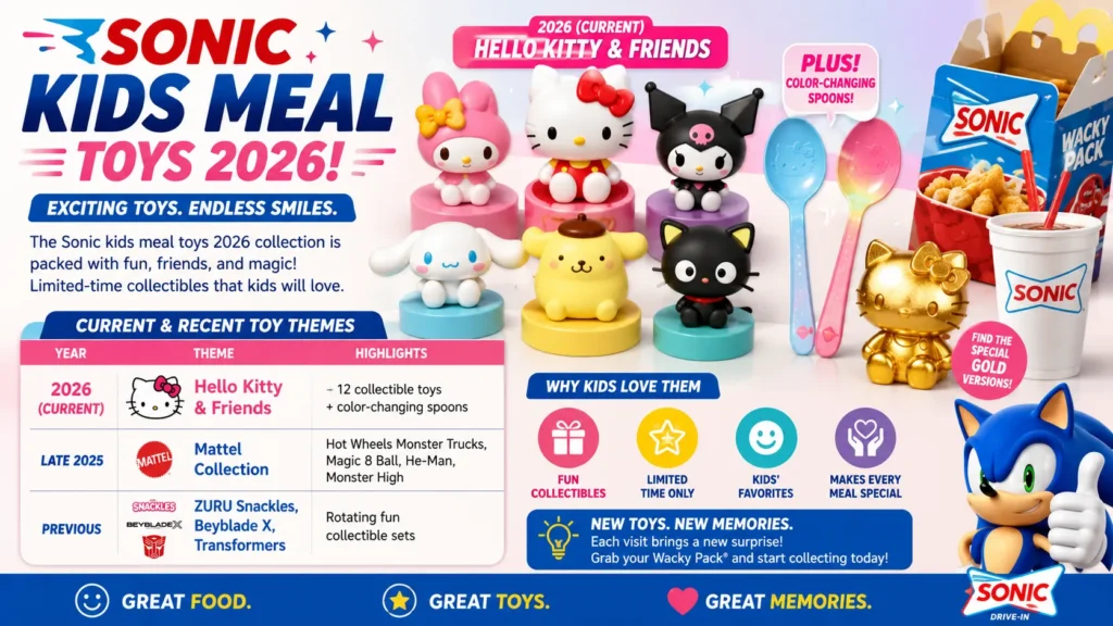 Sonic Kids Meal Toys 2026