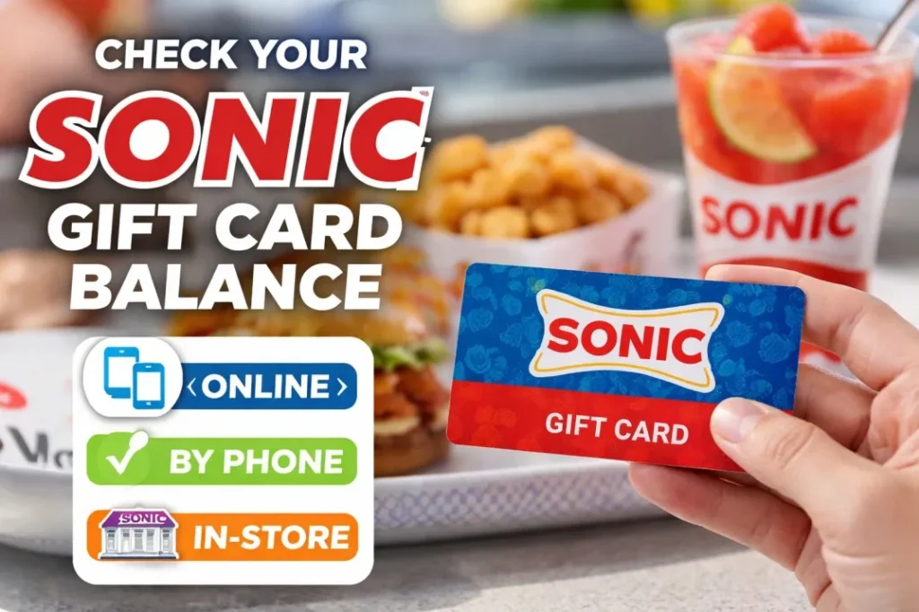 Sonic gift card balance