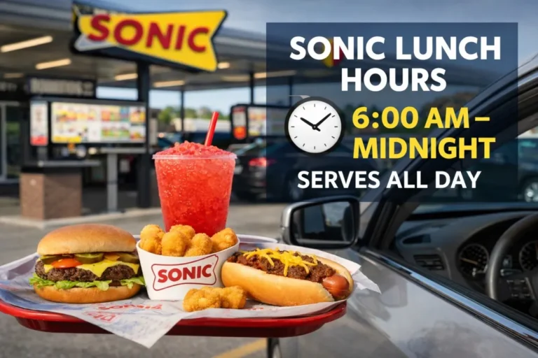 Sonic Lunch Hours